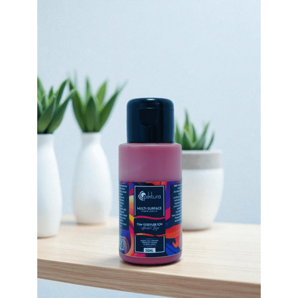 Piktura Akrilik Multisurface Boya 50Ml Nar Kırmızı