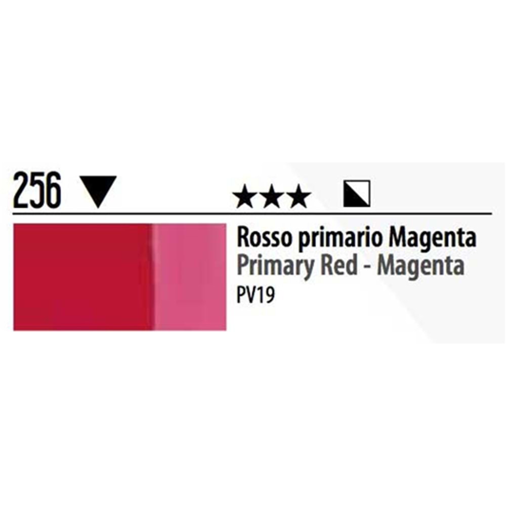 Maimeri Acrilico Akrilik Boya 500ml No: 256 Primary Red - Magenta