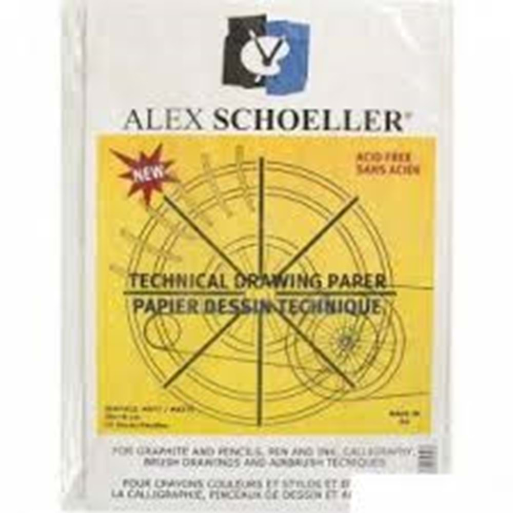 Alex Schoeller Teknik Resim Kağıdı Damgalı 35x50 cm 200 gr (1ADET)