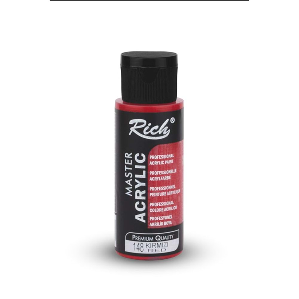 Rich Master Akrilik Boya 60 ml Kırmızı 148