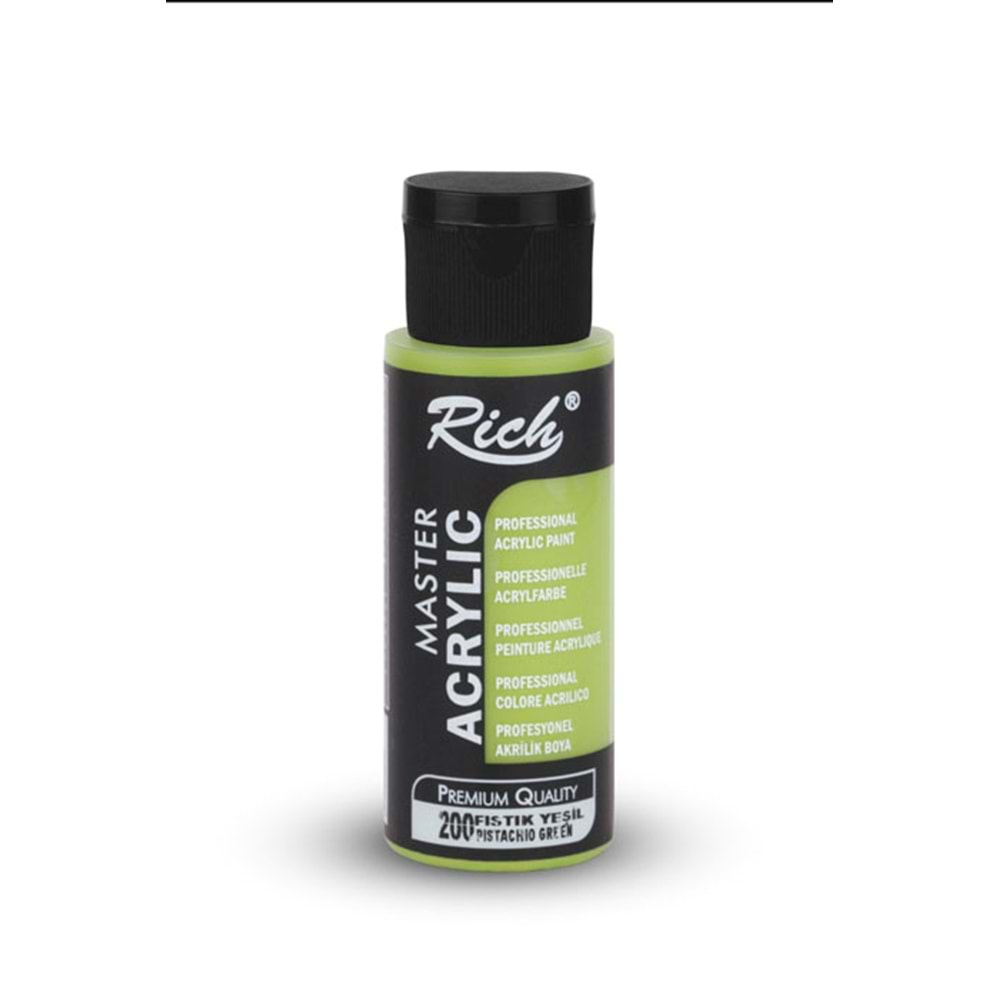 Rich Master Akrilik Boya 60 ml Fıstık Yeşili 200