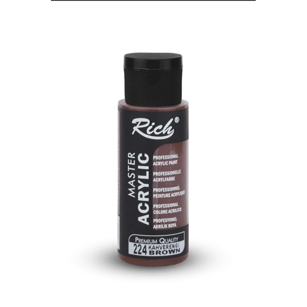 Rich Master Akrilik Boya 60 ml Kahverengi 224