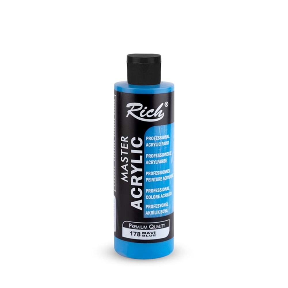 Rich Master Akrilik Boya 240 ml Mavi 178