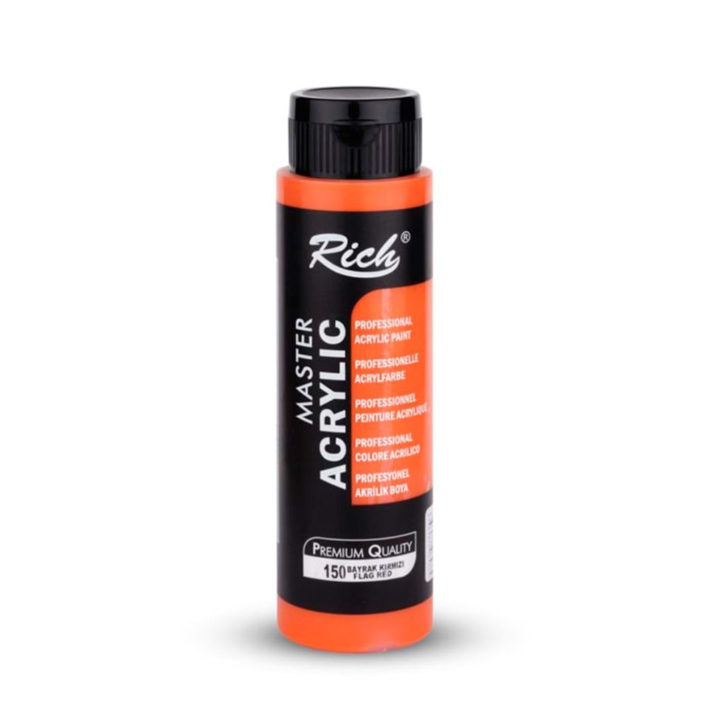 Rich Master Akrilik Boya 500 ml Bayrak Kırmızı 150