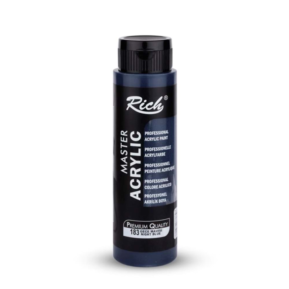 Rich Master Akrilik Boya 500 ml Gece Mavisi 183