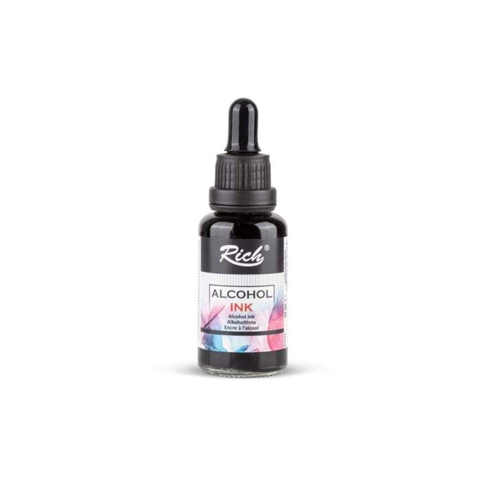 Rich Alcohol Ink Alkol Bazlı Mürekkep 30 ml Siyah 18617
