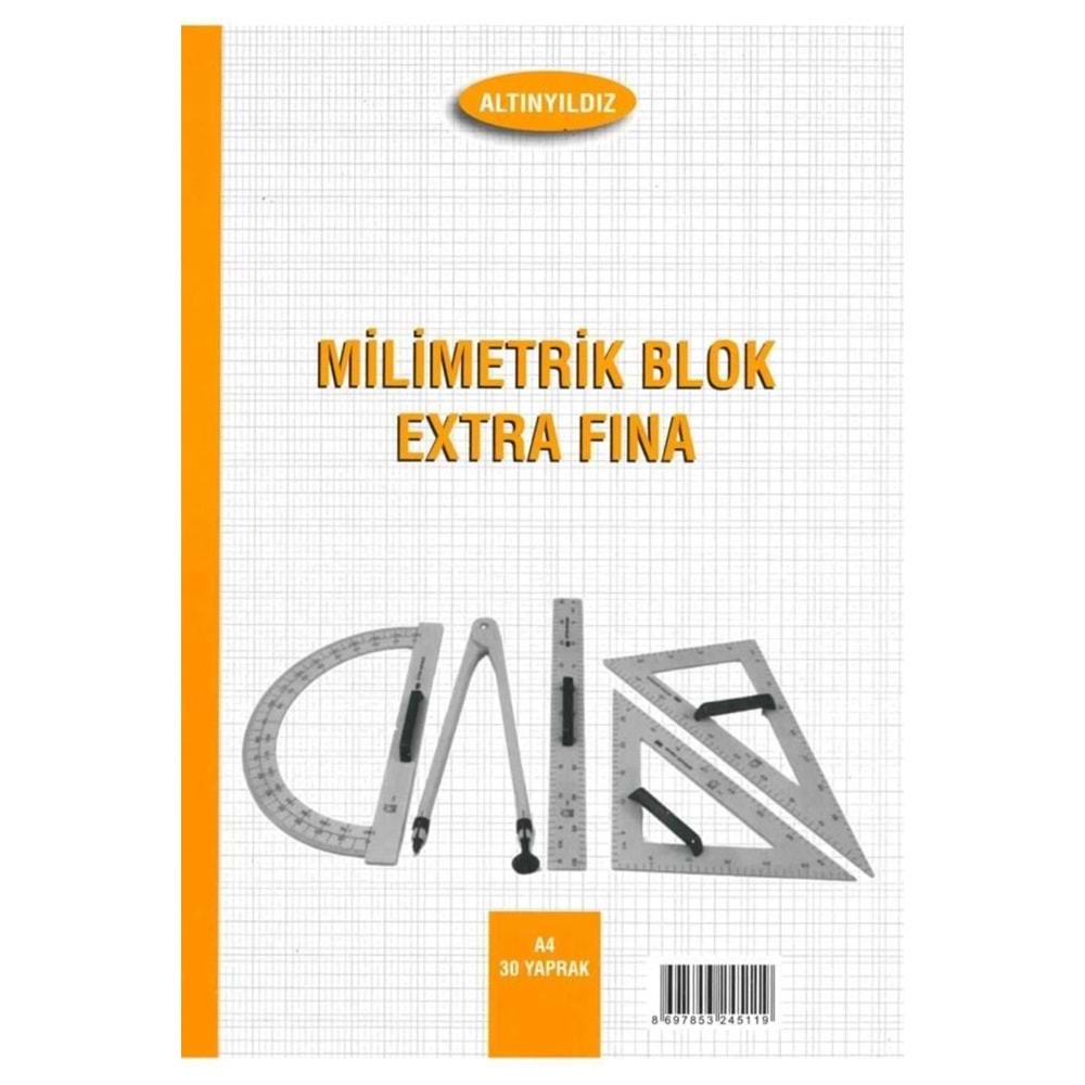 Altınyıldız Milimetrik Ekstra Fına Blok Turuncu