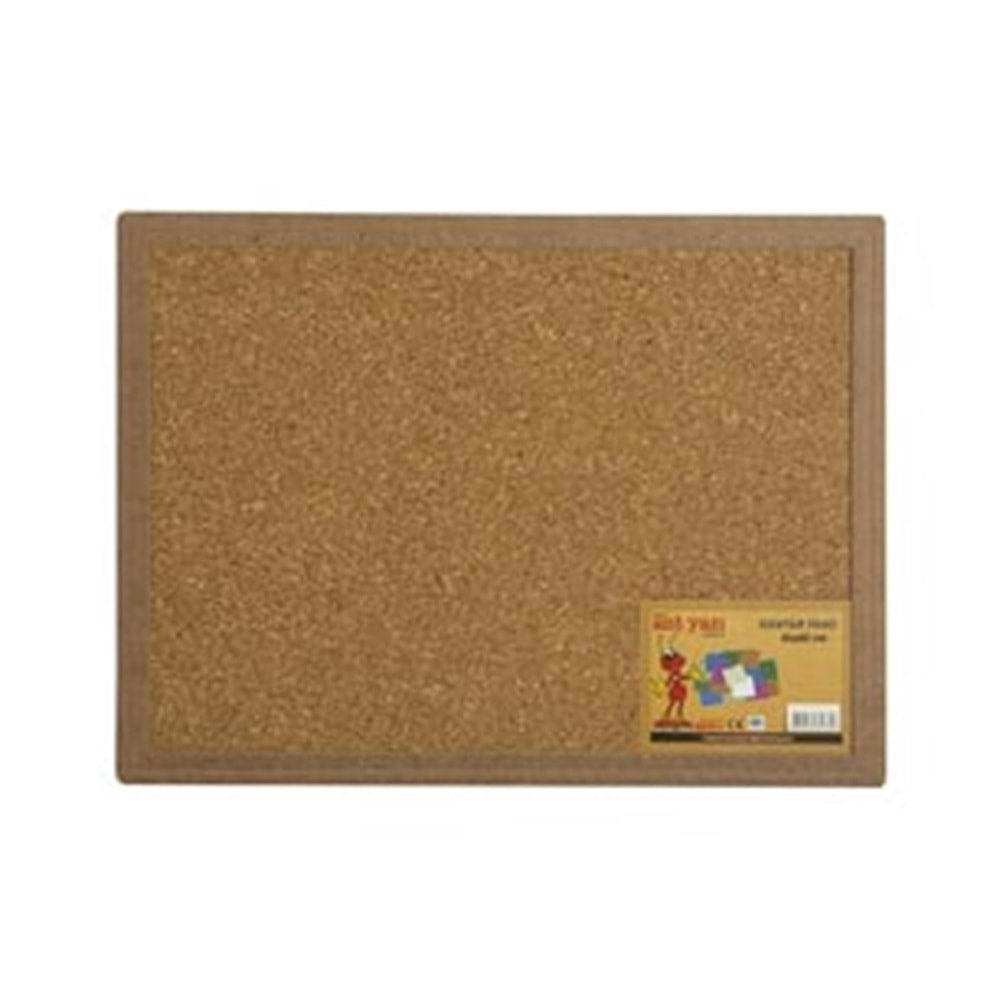 Ant 45X60 Mantar Pano Naturel Mdf Çerçeve