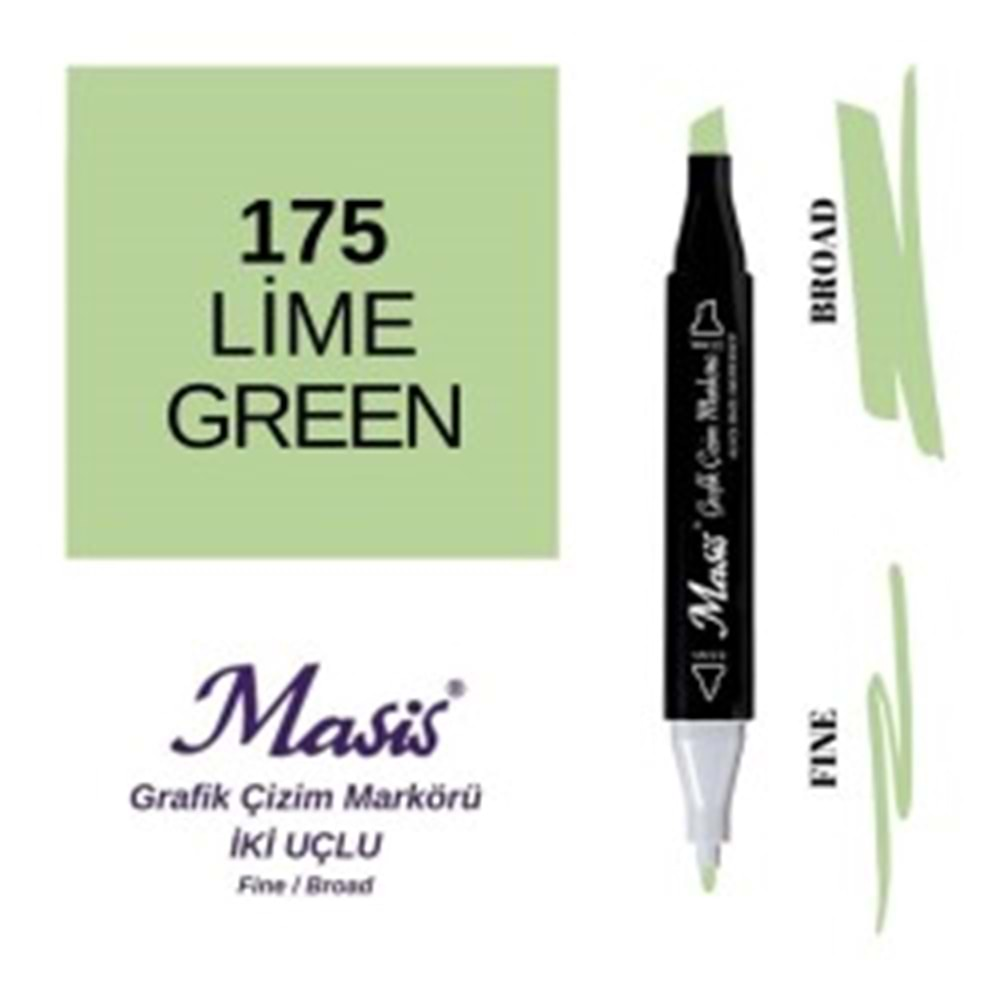 Masis Twin Markör Limon Yeşil ÇM-175-Marker Kalem