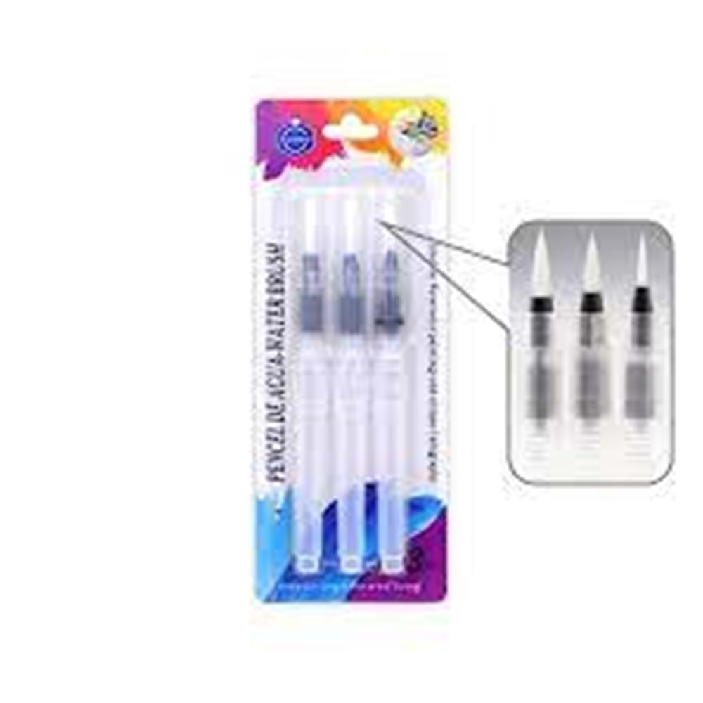 Keep Smiling Su Hazneli Fırça Seti 3'lü (Water Brush Pen Set)CS013