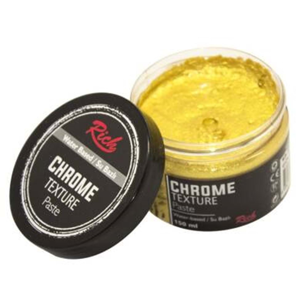 Rich Chrome Texture Paste 150 ml Altın N:9204 (Doku vermek için Pasta)