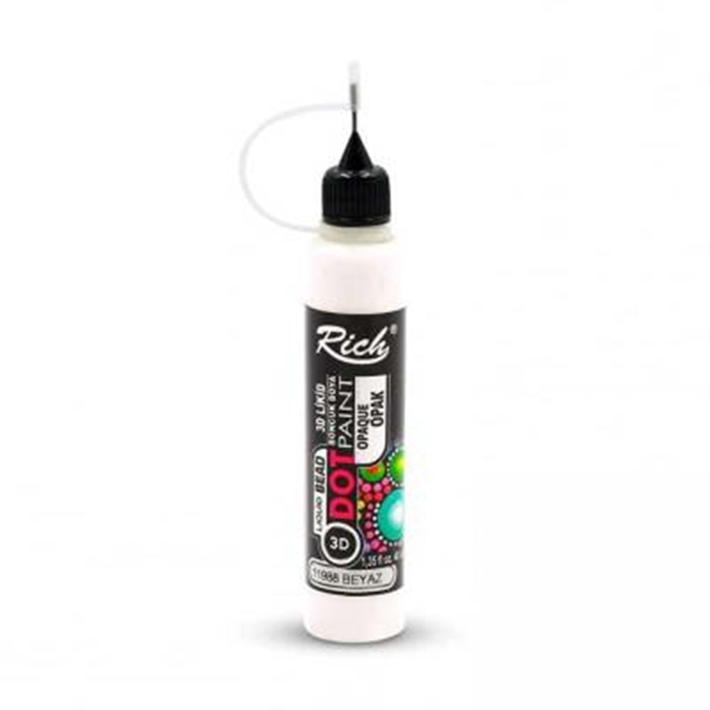 Rich Dot Paint Mandala Boyutlu Boya 40 cc Beyaz