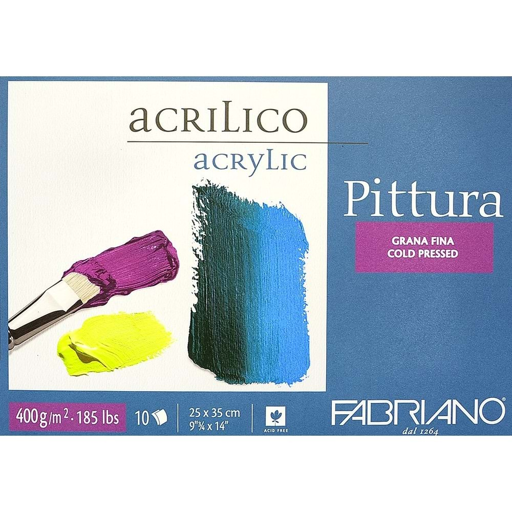 Fabriano Pittura Akrilik Blok 25x35 cm 400 g 10 Yaprak