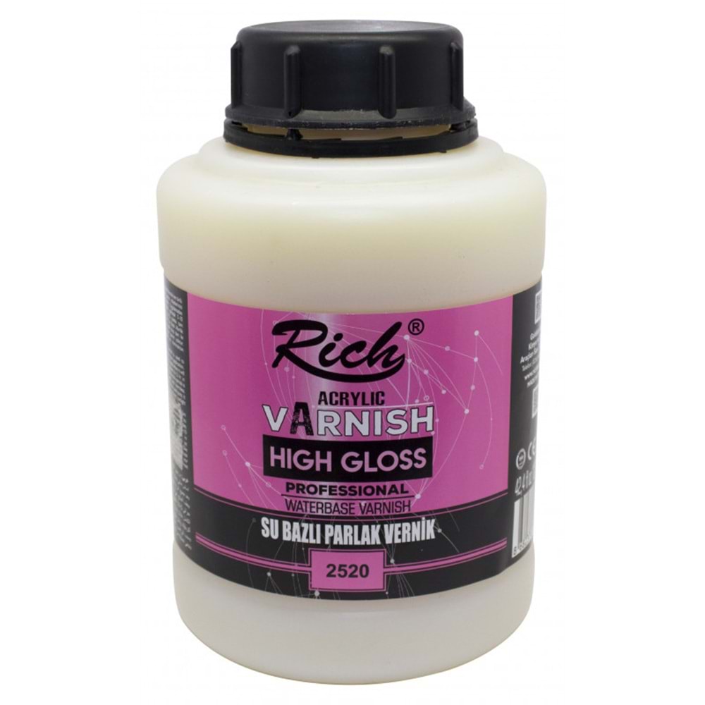 Rich High Gloss Su Bazli Parlak Vernik 1250 cc