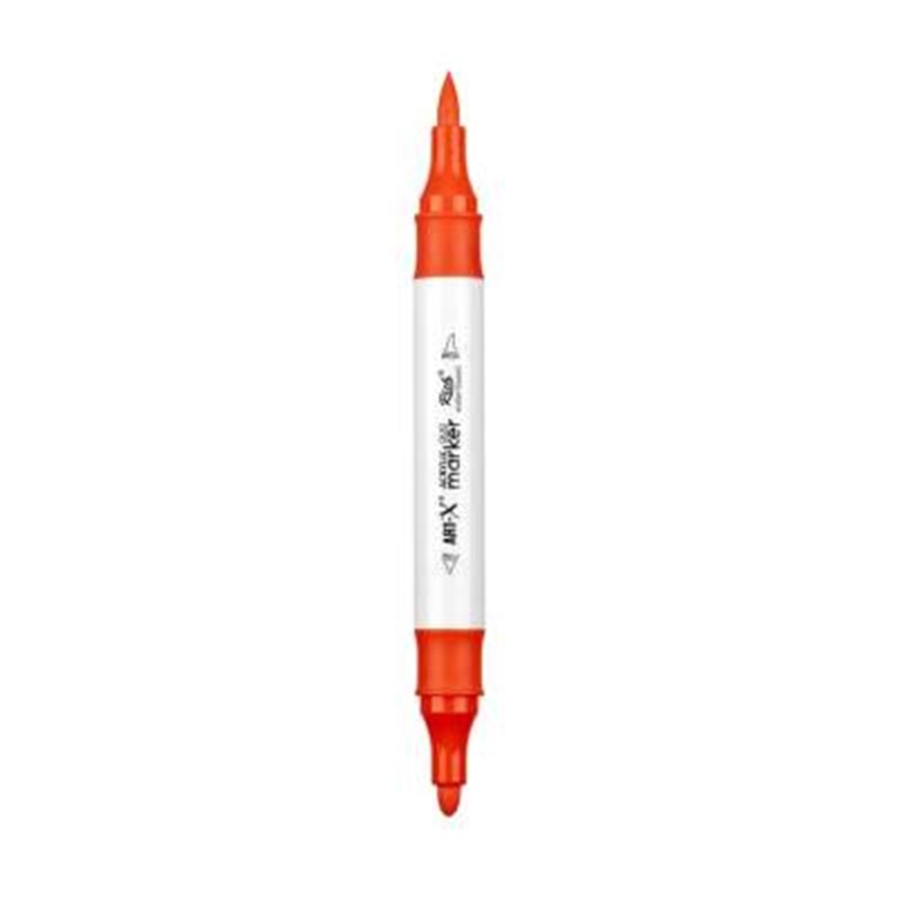 Rich Art-X Acrylic Duo Marker Çift Uçlu Su Bazlı Boyama Kalemi No:45 Nar Çiçeği