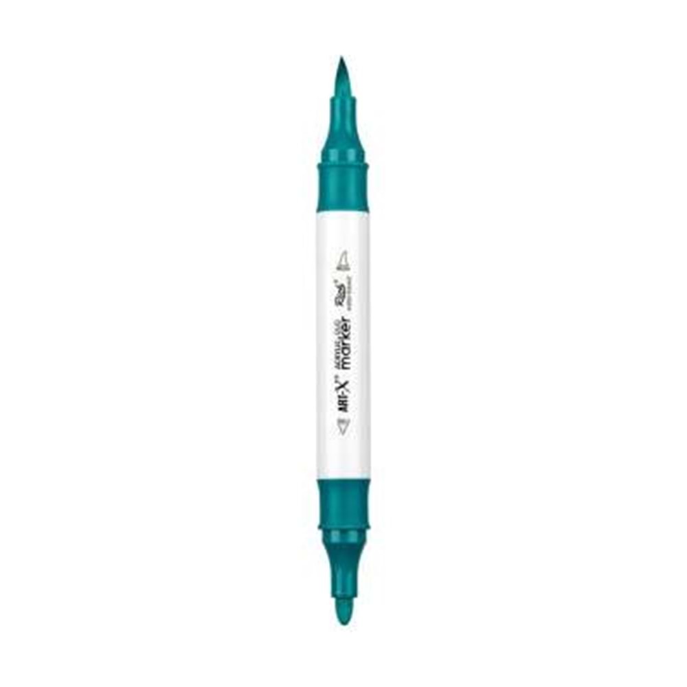 Rich Art-X Acrylic Duo Marker Çift Uçlu Su Bazlı Boyama Kalemi No:35 Turkuaz Yeşil