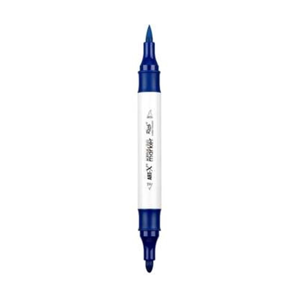 Rich Art-X Acrylic Duo Marker Çift Uçlu Su Bazlı Boyama Kalemi No:207 Lacivert