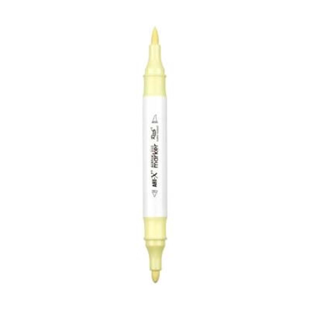 Rich Art-X Acrylic Duo Marker Çift Uçlu Su Bazlı Boyama Kalemi No:146 Işık Sarısı