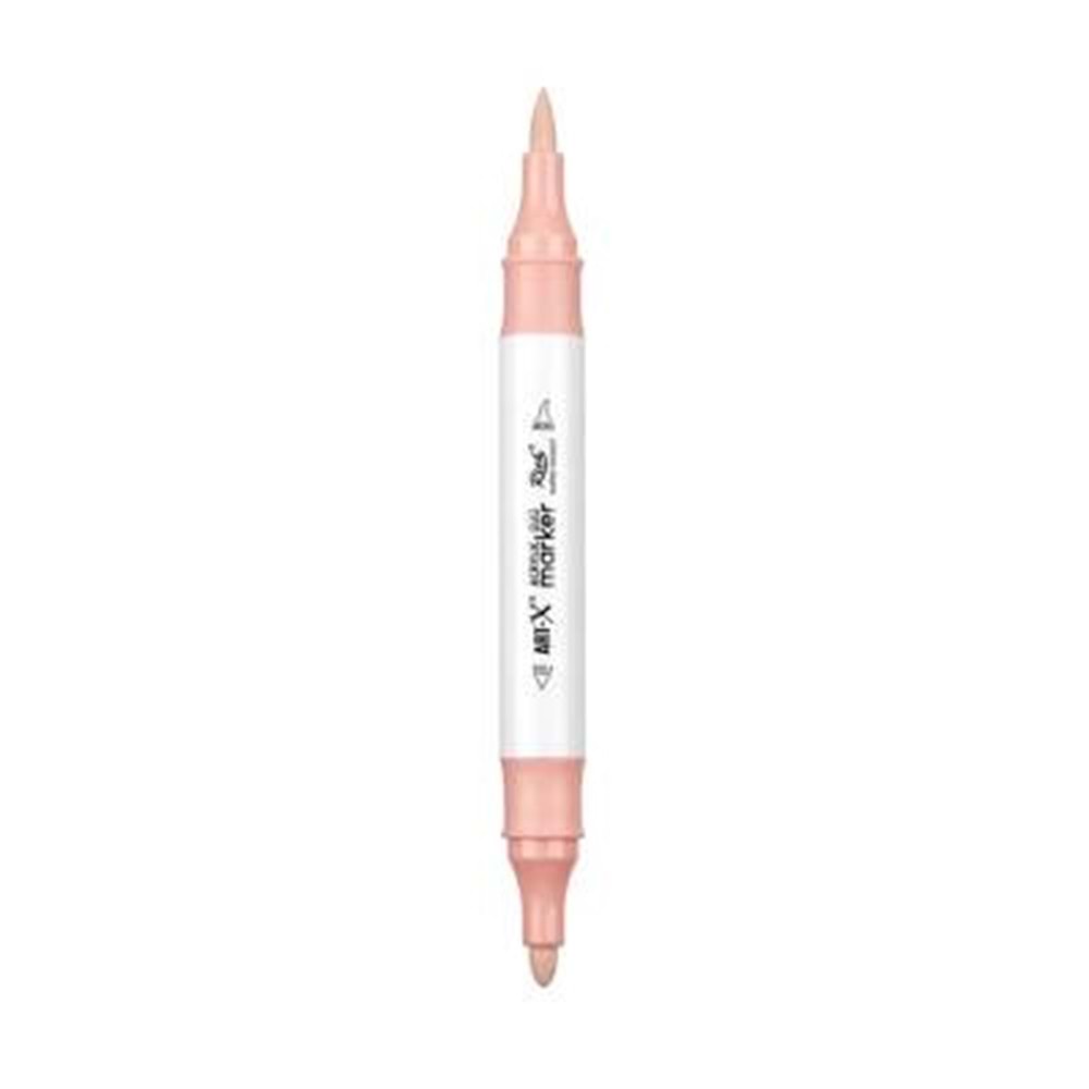 Rich Art-X Acrylic Duo Marker Çift Uçlu Su Bazlı Boyama Kalemi No:144 Açık Mercan