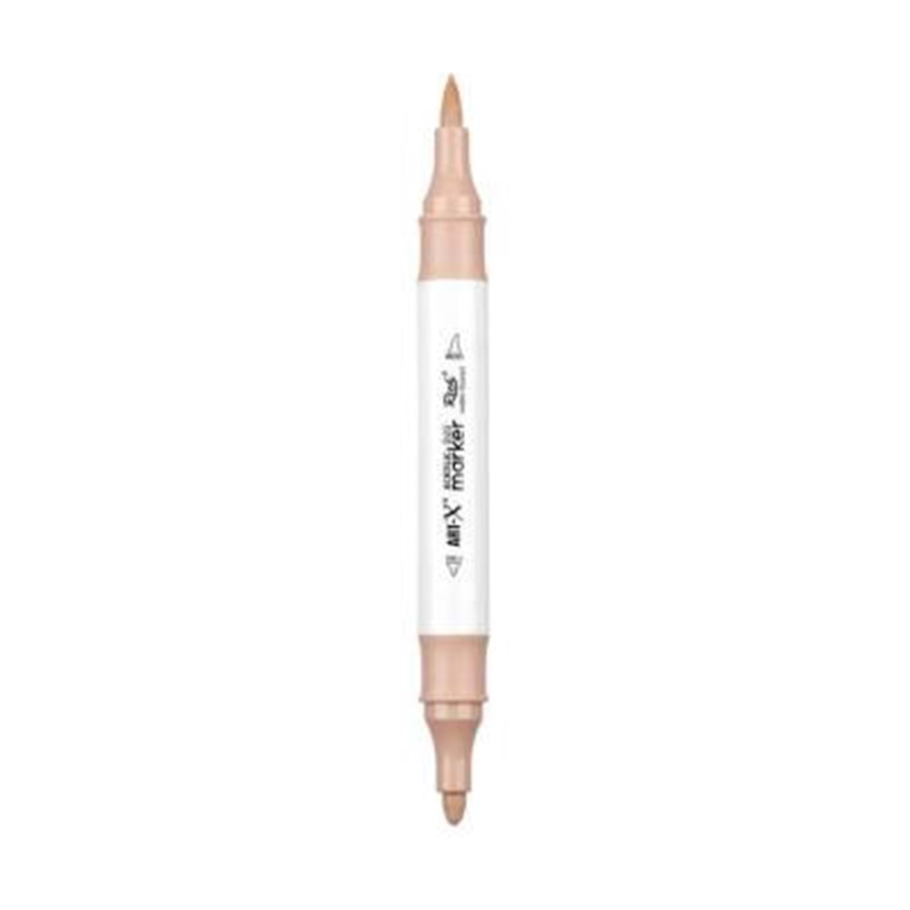 Rich Art-X Acrylic Duo Marker Çift Uçlu Su Bazlı Boyama Kalemi No:150 Koyu Ten Rengi