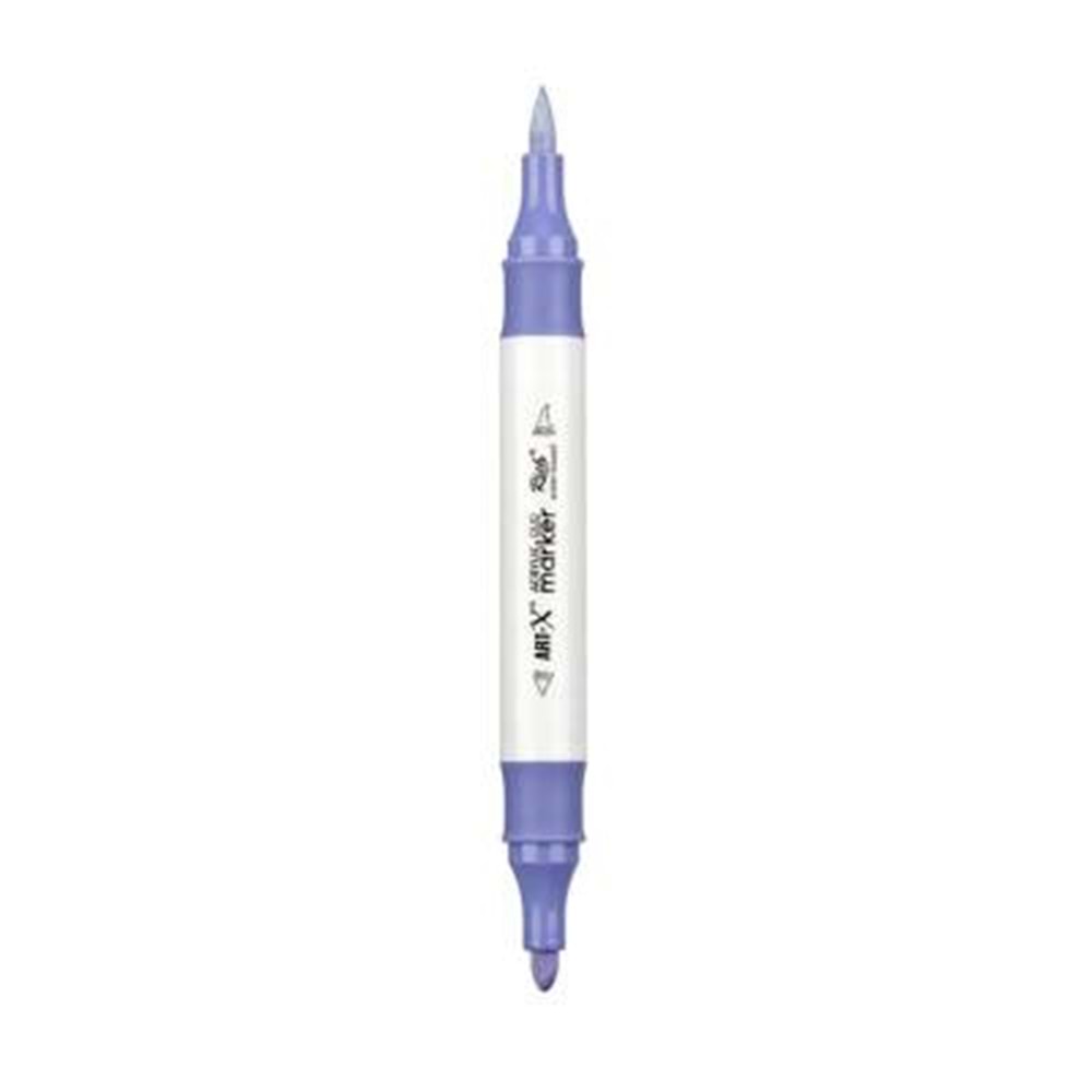 Rich Art-X Acrylic Duo Marker Çift Uçlu Su Bazlı Boyama Kalemi No:149 Açık Lila