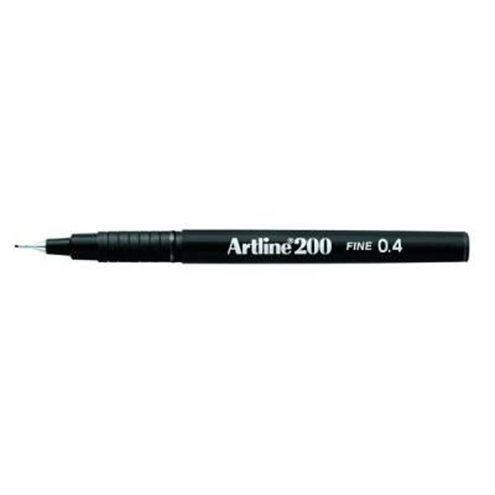 Artline 200 Fineliner 0.4mm İnce Uçlu Yazı ve Çizim Kalemi Siyah