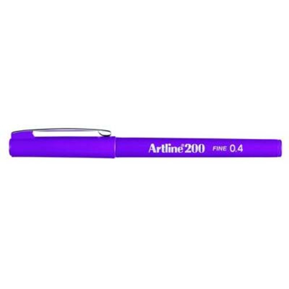 Artline 200 Fineliner 0.4mm İnce Uçlu Yazı ve Çizim Kalemi Magenta