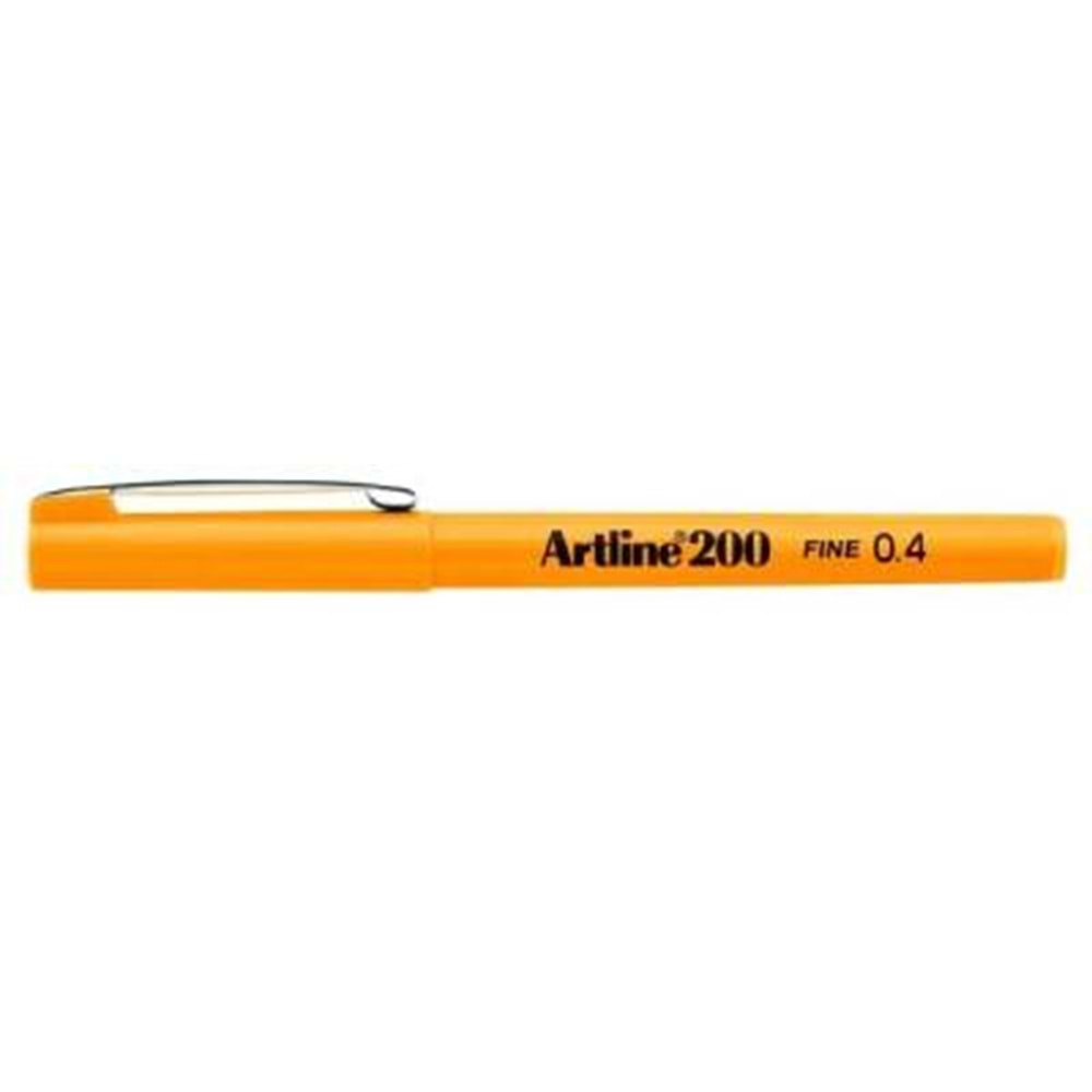 Artline 200 Fineliner 0.4mm İnce Uçlu Yazı ve Çizim Kalemi Sarı