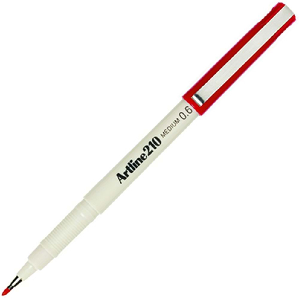 Artline 210N Keçe Uçlu Yazı Kalemi 0,6mm Kırmızı