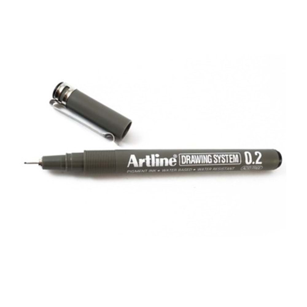 Artline Drawing System Teknik Çizim Kalemi 0.2 mm Siyah