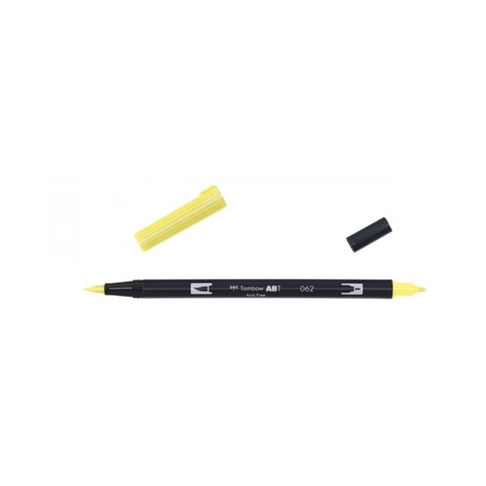 Tombow Dual Brush Pen Grafik Çizim Kalemi 062 Pale Yellow