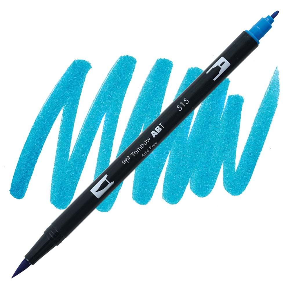 Tombow Dual Brush Pen Grafik Çizim Kalemi 515 Light Blue