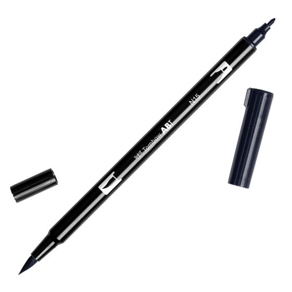 Tombow Dual Brush Pen Grafik Çizim Kalemi N15 Black