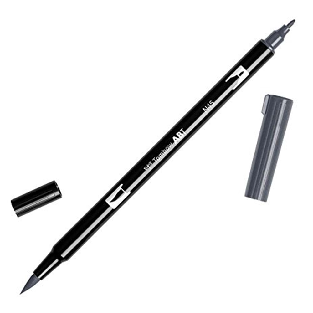 Tombow Dual Brush Pen Grafik Çizim Kalemi N45 Cool Gray 10