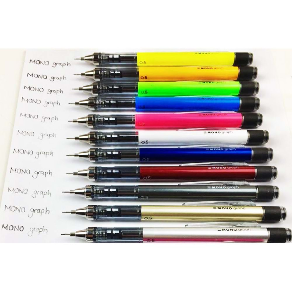 Tombow Mono Graph Mekanik Kurşun Kalem 0.5 mm Neon Pembe