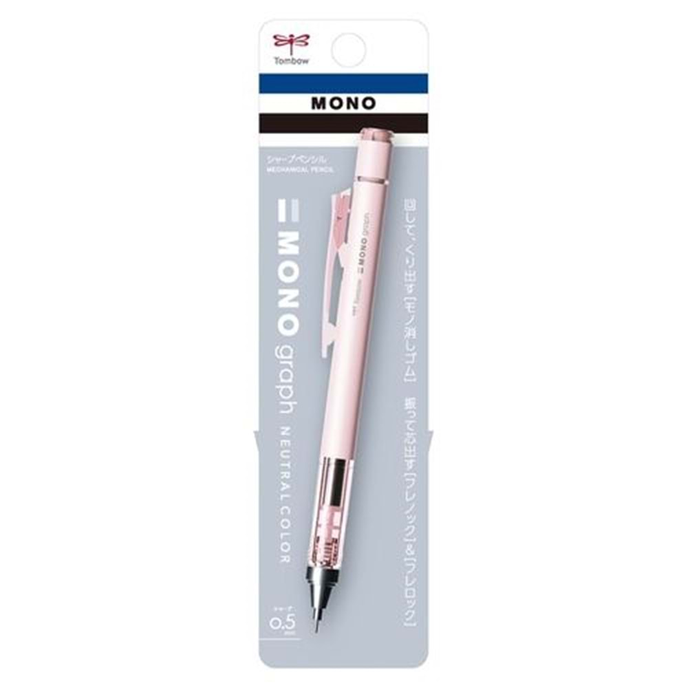 Tombow Mono Graph Neutral Mekanik Kurşun Kalem 0,5Mm Mat Pembe