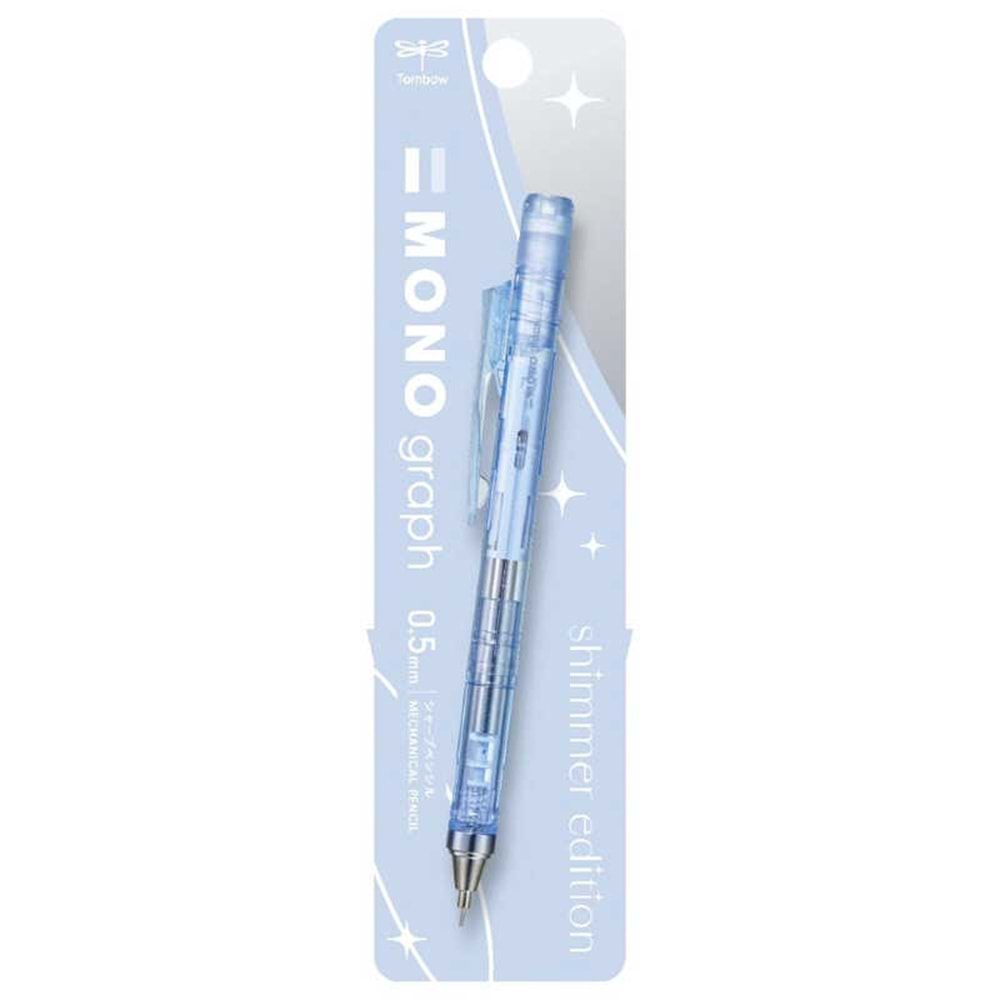 Tombow Mono Graph Shimmer Mekanik Kursun Kalem 0,5Mm Blisterli Buz Mavisi