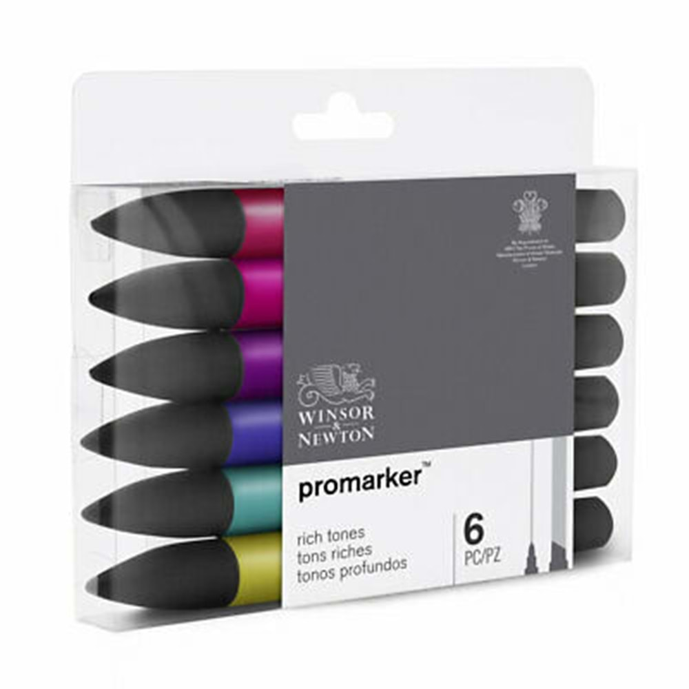 Wınsor Newton Promarker Zengin Tonlar Seti (6 renk )