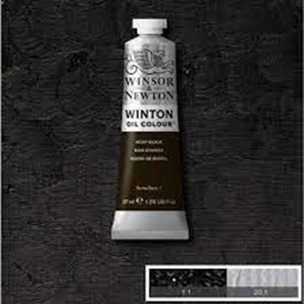 Winsor&Newton Winton Yağlı Boya 37ml Ivory Black 331 (24)