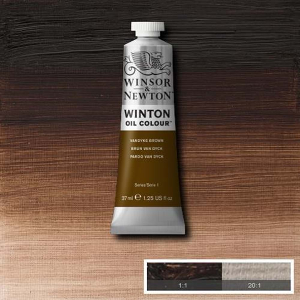 Winsor&Newton Winton Yağlı Boya 37ml Vandyke Brown 676 (41)