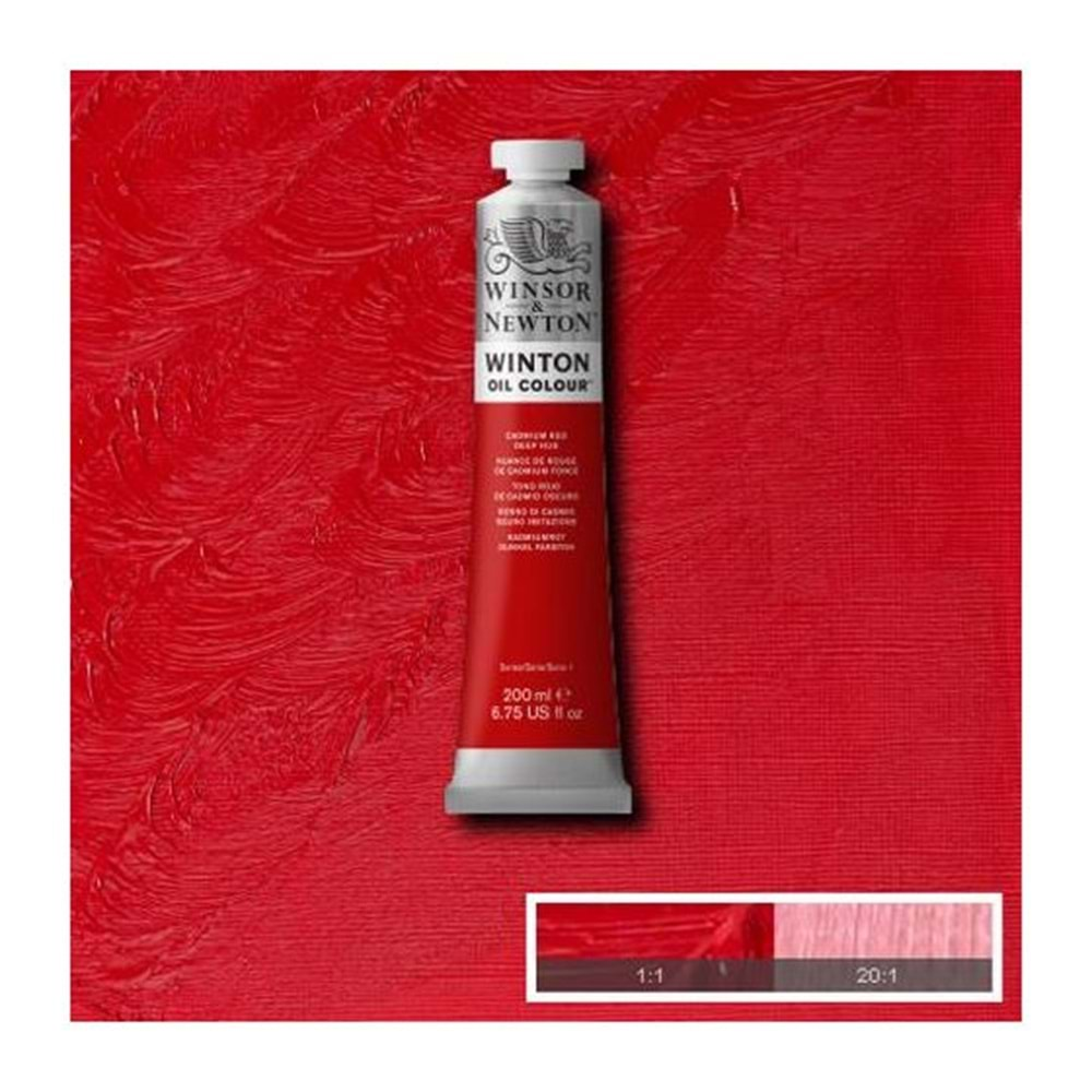 Winsor&Newton Winton Yağlı Boya 200ml Cadmium Red Deep Hue 098 (6)