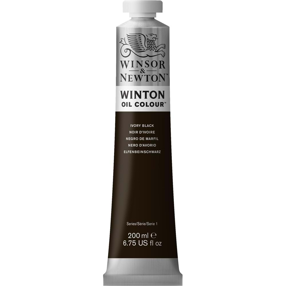 Winsor&Newton Winton Yağlı Boya 200ml Ivory Black 331 (24)