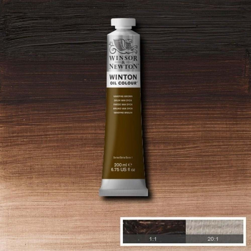 Winsor&Newton Winton Yağlı Boya 200ml Vandyke Brown 676 (41)