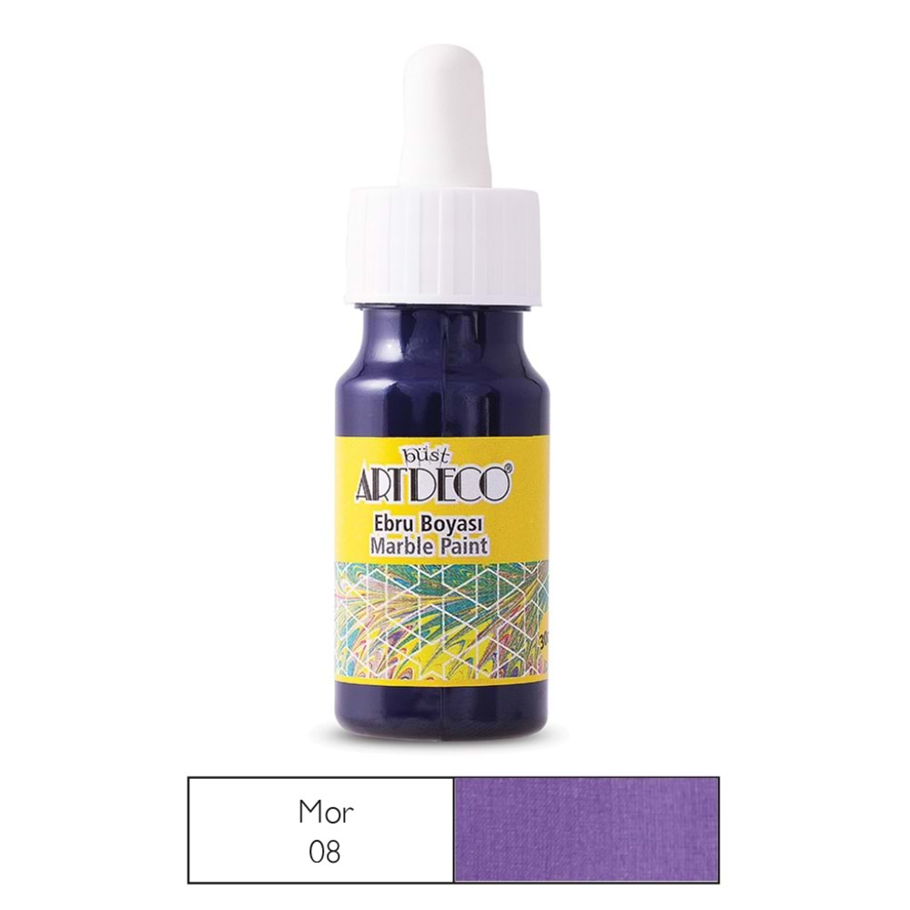 Artdeco Ebru Boyası 30ml Mor 08