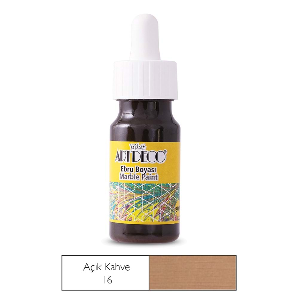 Artdeco Ebru Boyası 30ml Açık Kahve 16