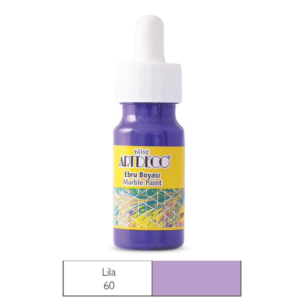 Artdeco Ebru Boyası 30ml Lila 60