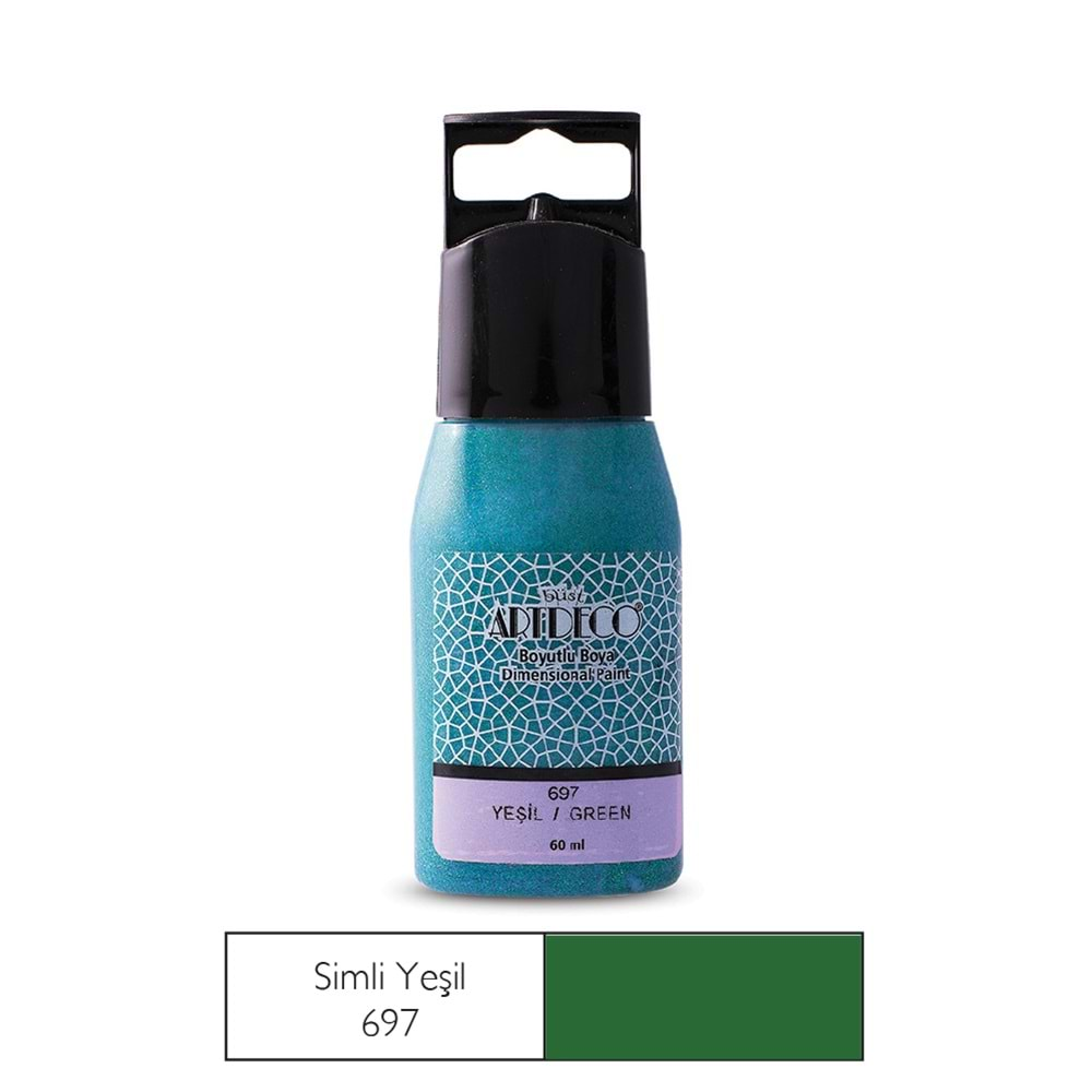 Artdeco Simli Boyutlu Boya 60ml Yeşil 697