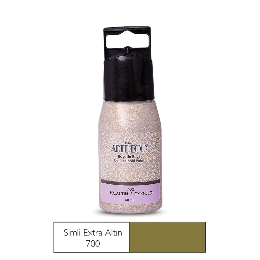 Artdeco Simli Boyutlu Boya 60ml Ekstra Altın 700