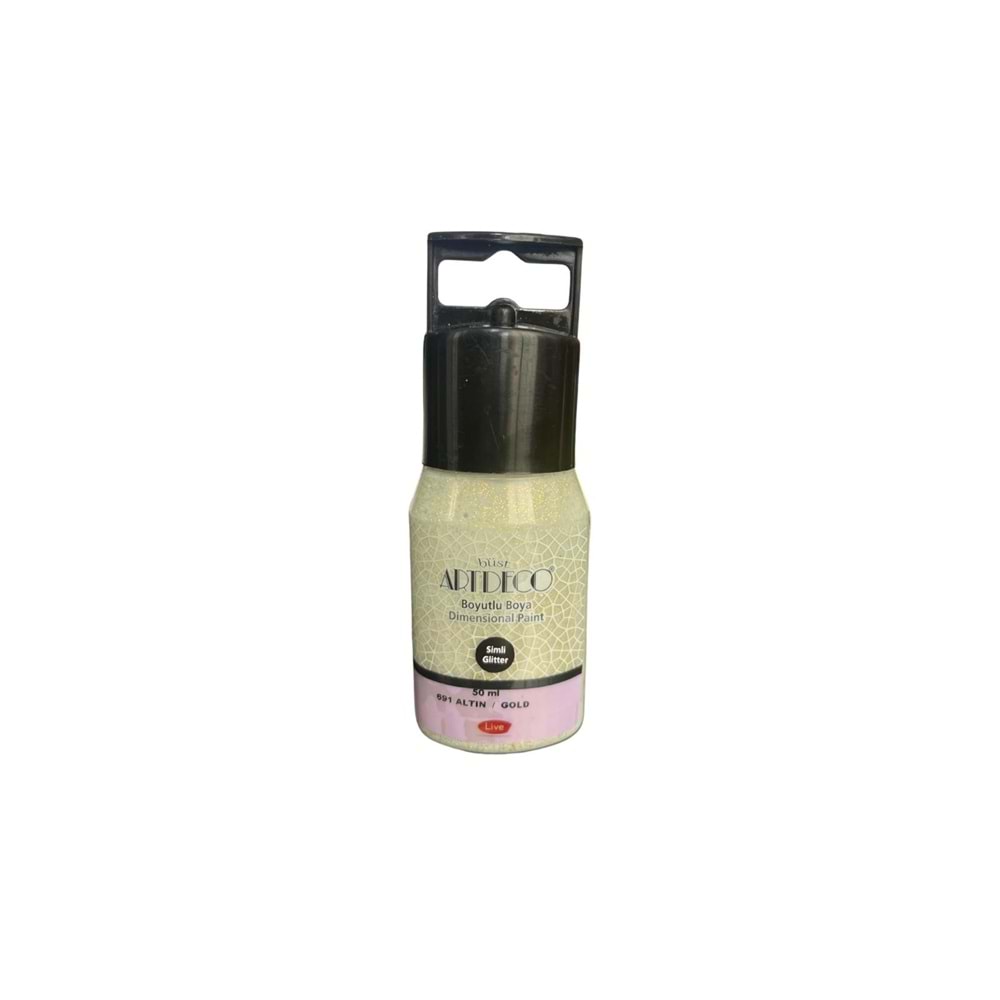 Artdeco Simli Boyutlu Boya 50ml Altın 691