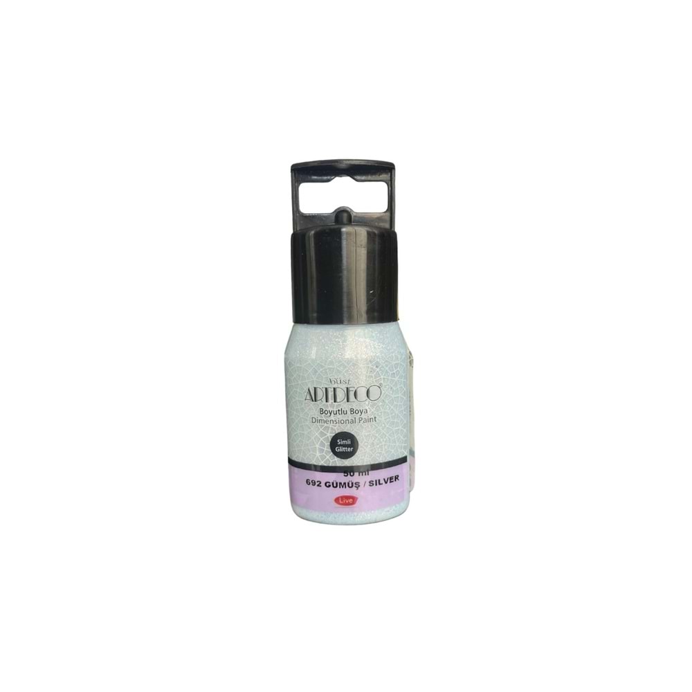 Artdeco Simli Boyutlu Boya 50ml Gümüş 692